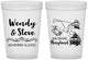 Custom Wedding 16 oz Translucent Cups - Maryland | 169