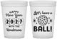 Custom New Years 16 oz Translucent Cups - 2027 Lets Have A Ball | 170001