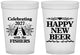 Custom New Years 16 oz Translucent Cups - 2027 Happy New Beer | 170004