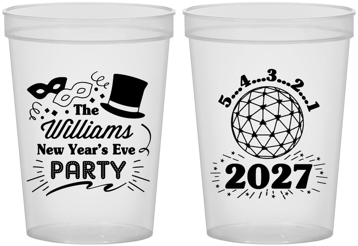 Custom New Years 16 oz Translucent Cups - 2027 Ball | 170005