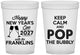 Custom New Years 16 oz Translucent Cups - 2027 Pop The Bubbly | 170006