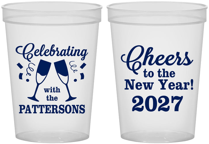Custom New Years 16 oz Translucent Cups - 2027 Cheers | 170011