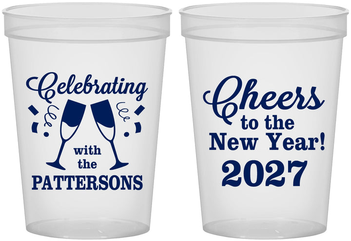 Custom New Years 16 oz Translucent Cups - 2027 Cheers | 170011