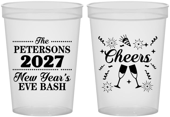 Custom New Years 16 oz Translucent Cups - 2027 Cheers | 170017