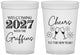 Custom New Years 16 oz Translucent Cups - 2027 Cheers | 170029
