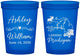 Custom Wedding 16 oz Translucent Cups - Michigan | 171