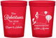 Custom Wedding 16 oz Translucent Cups - New Mexico | 180