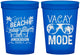 Custom Family Vacation 16 oz Translucent Cups - Lifes A Beach | 180008