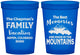 Custom Family Vacation 16 oz Translucent Cups - Mountains | 180021
