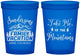 Custom Family Vacation 16 oz Translucent Cups - Ski Trip Peaks | 180023