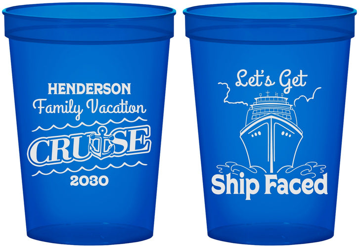 Custom Family Vacation 16 oz Translucent Cups - Cruise | 180038