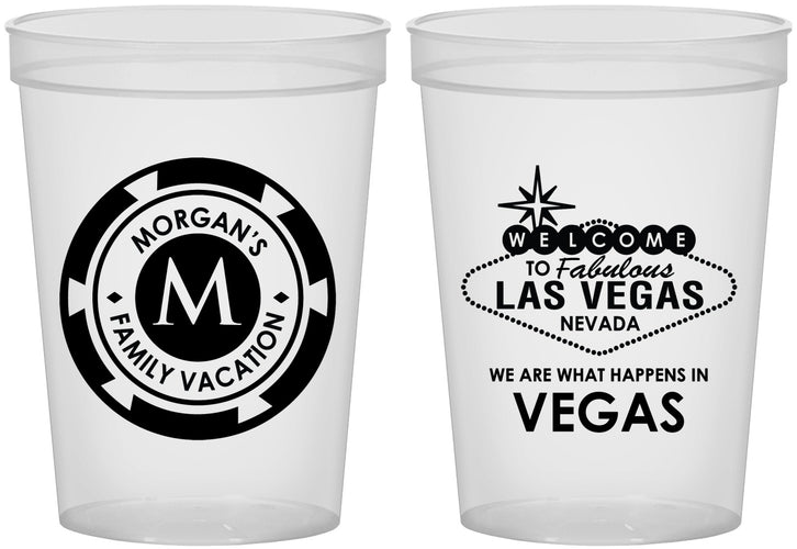 Custom Family Vacation 16 oz Translucent Cups - Las Vegas | 180049