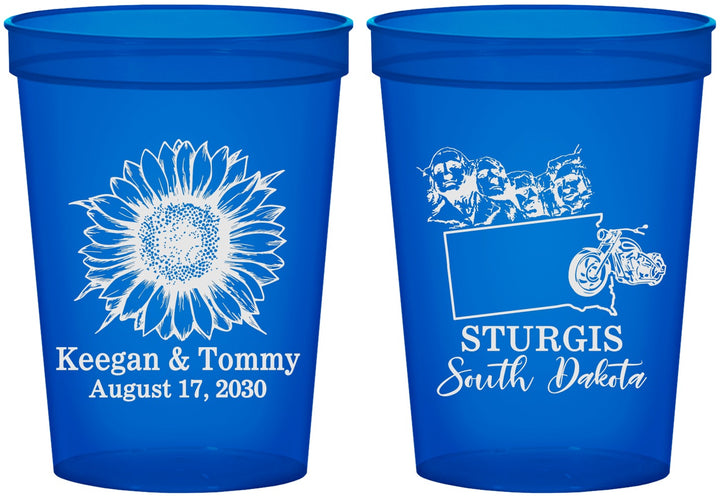 Custom Wedding 16 oz Translucent Cups - South Dakota | 190