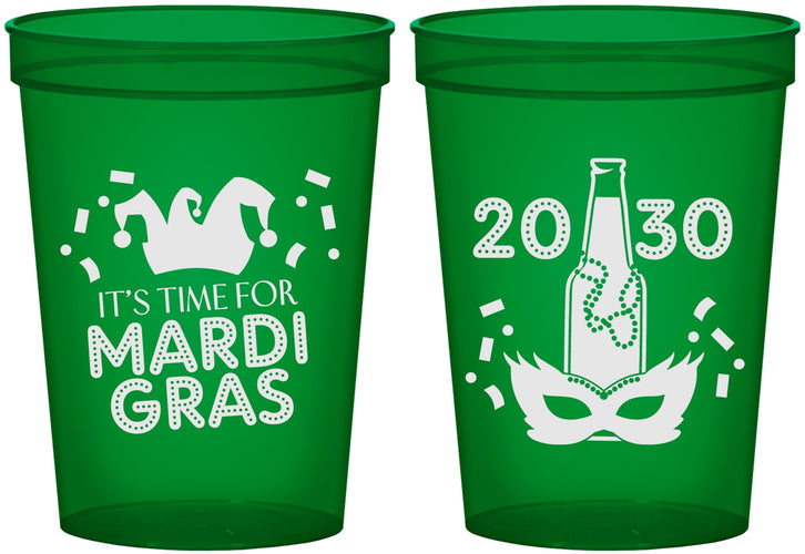 Custom Mardi Gras 16 oz Translucent Cups - New Orleans | 190003