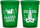Custom Mardi Gras 16 oz Translucent Cups - New Orleans | 190003