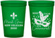 Custom Mardi Gras 16 oz Translucent Cups - Fleur De Lis Carnaval | 190011