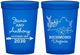 Custom Wedding 16 oz Translucent Cups - Virginia | 195