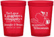 Custom Wedding 16 oz Translucent Cups - Wisconsin | 198