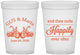 Custom Wedding 16 oz Translucent Cups - Happily Ever After Motorcycle | 200