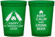 Custom St Patricks Day 16 oz Translucent Cups - Clover Irish | 200005