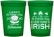 Custom St Patricks Day 16 oz Translucent Cups - Irish Leprechaun | 200013