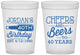 Custom Birthday 16 oz Translucent Cups - Cheers Beers To 40 Years | 20002