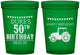 Custom Birthday 16 oz Translucent Cups - 50th Tractor | 20005