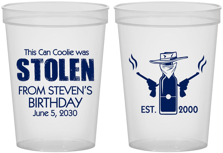 Custom Birthday 16 oz Translucent Cups - 30th | 20007