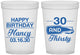 Custom Birthday 16 oz Translucent Cups - 30 And Thirsty | 20014