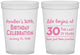 Custom Birthday 16 oz Translucent Cups - 30th The Last 29 Years | 20019