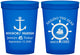 Custom Birthday 16 oz Translucent Cups - 45th Nautical | 20023
