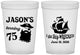Custom Birthday 16 oz Translucent Cups - 75th Shipwrecked | 20029