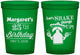 Custom Birthday 16 oz Translucent Cups - 25th Fiesta | 20035