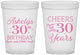 Custom Birthday 16 oz Translucent Cups - Cheers To 30 Years | 20041