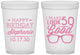 Custom Birthday 16 oz Translucent Cups - 50th | 20049