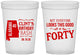 Custom Birthday 16 oz Translucent Cups - 40th | 20050