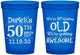 Custom Birthday 16 oz Translucent Cups - 50th | 20052
