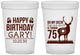 Custom Birthday 16 oz Translucent Cups - 75th Hunting | 20063