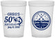 Custom Birthday 16 oz Translucent Cups - 50th Nautical | 20065
