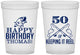 Custom Birthday 16 oz Translucent Cups - 50th Keeping It Reel | 20066
