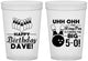 Custom Birthday 16 oz Translucent Cups - 50th Bowing | 20071