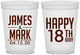 Custom Birthday 16 oz Translucent Cups - 18th | 20074