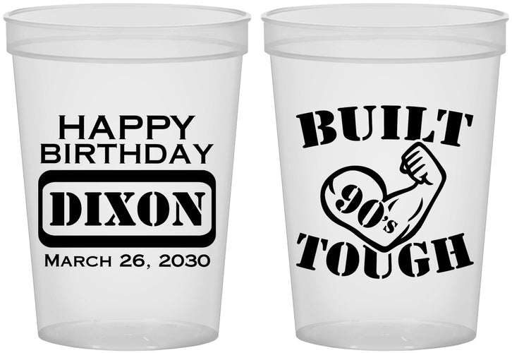 Custom Birthday 16 oz Translucent Cups - Built Tough | 20078