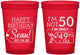 Custom Birthday 16 oz Translucent Cups - 50th | 20080