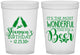 Custom Birthday 16 oz Translucent Cups - Christmas | 20082