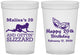 Custom Birthday 16 oz Translucent Cups - 20th Mardi Gras | 20084