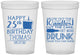 Custom Birthday 16 oz Translucent Cups - 25th | 20091