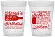 Custom Birthday 16 oz Translucent Cups - 25th Wine | 20099