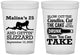 Custom Birthday 16 oz Translucent Cups - 25th Strip Club | 20102