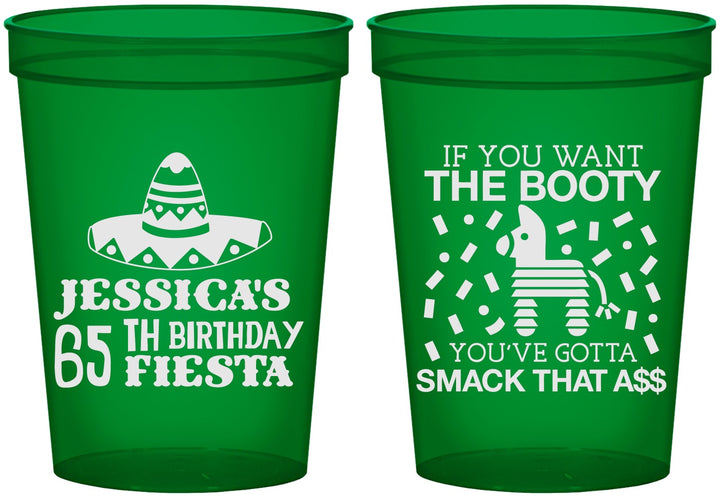 Custom Birthday 16 oz Translucent Cups - 65th Mexico | 20108